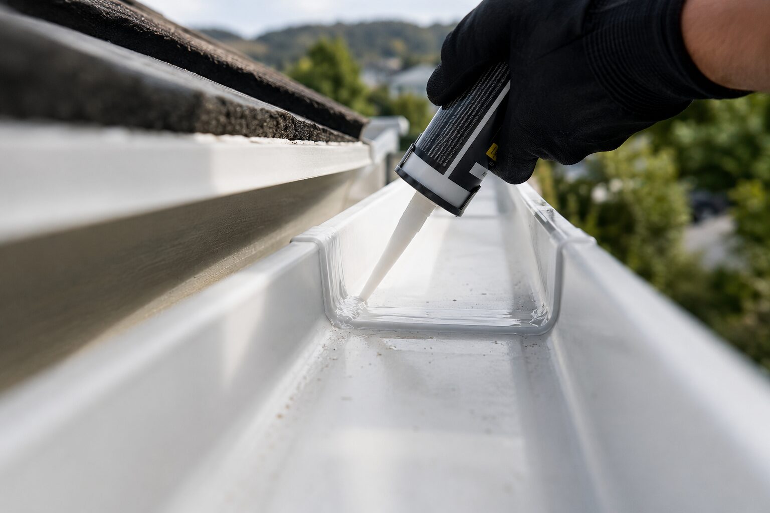 Minor gutter repairs